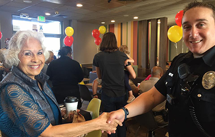 Coffee with a Cop event